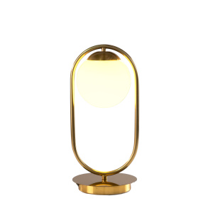 Table Lamp Gold&Opal Glass Ball