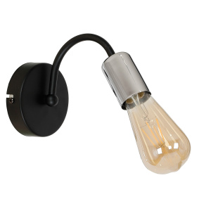 Wall Sconce Black&Silver