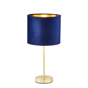 Table Lamp - Gold & Dark Blue