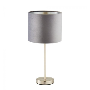 Table Lamp - Silver & Gray