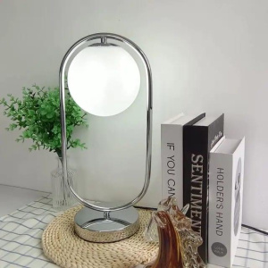 Silver&White Table Lamp