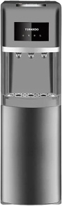 Tornado Hot, Cold And Normal Water Dispenser With Bottom Bottle, Silver- WDM-H40ADE-S