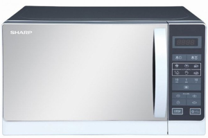 Sharp Microwave 20L - 800W - Silver With 6 Cooking Menus - R-20MR(S)