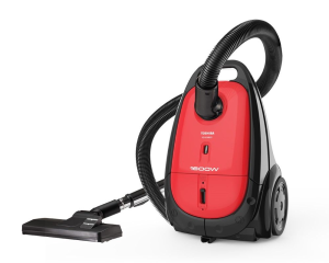 TOSHIBA Vacuum Cleaner 1600 Watt, Anti-Bacteria Filter, Red x Black VC-EA100CV