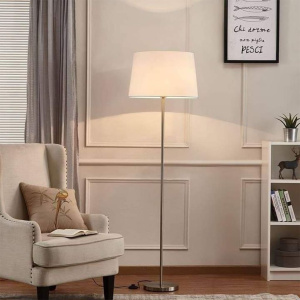 Floor Lamp Silver&White
