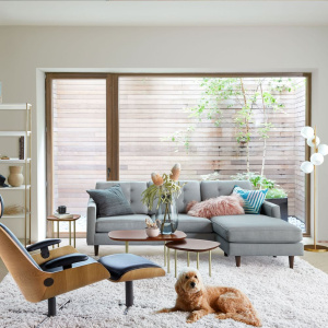 Floor Lamp Gold&White